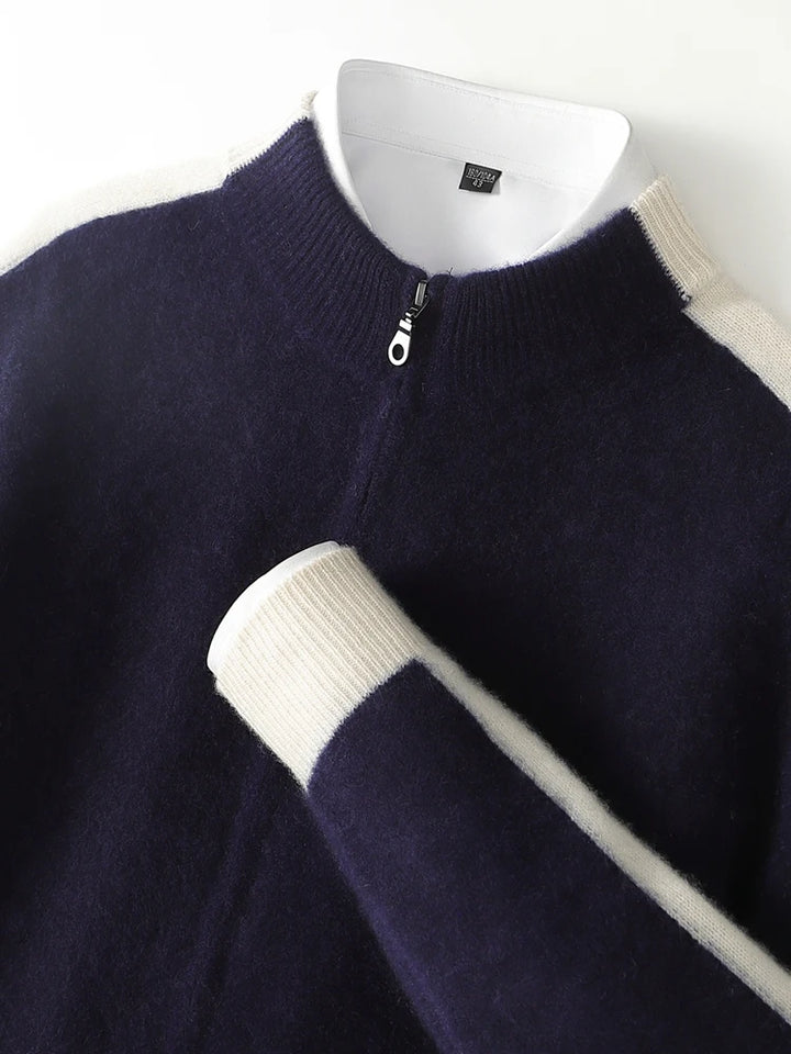 Alfonso Stripe Merino Cardigan