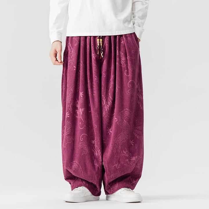 Voyager Wide-Leg Corduroy Pants