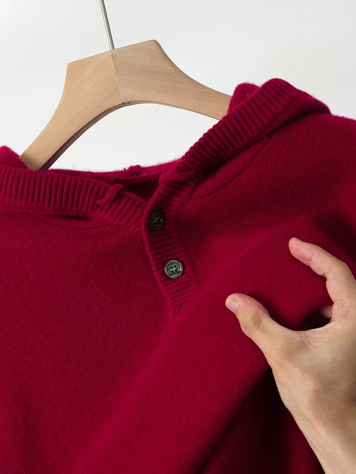 Elmwood Henley Merino Hoodie
