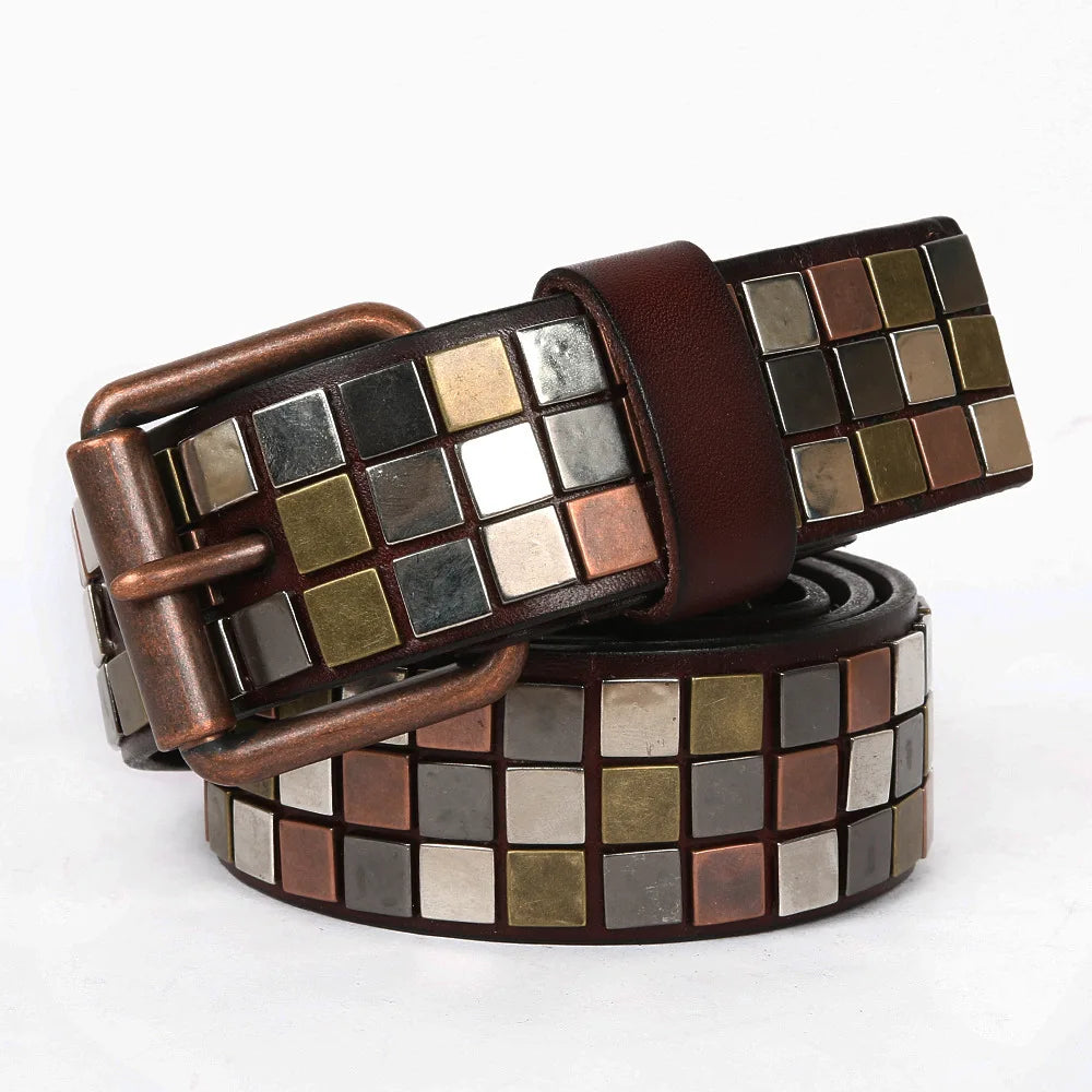 Gridlock Genuine Leather Belt