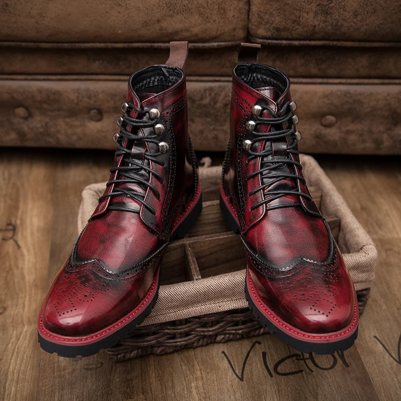 Northfield Brogue Lace Boots