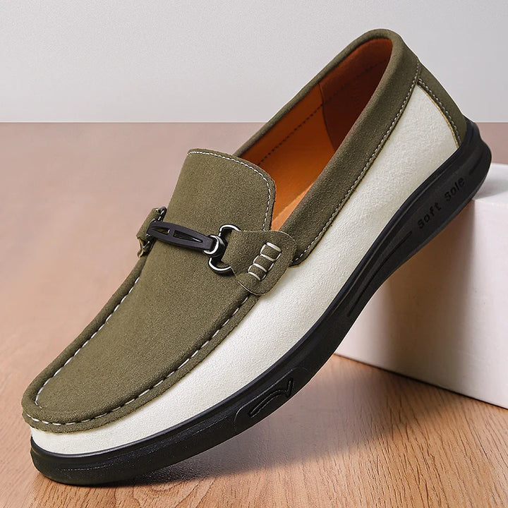 Harrison Cow Suede Bit Loafers