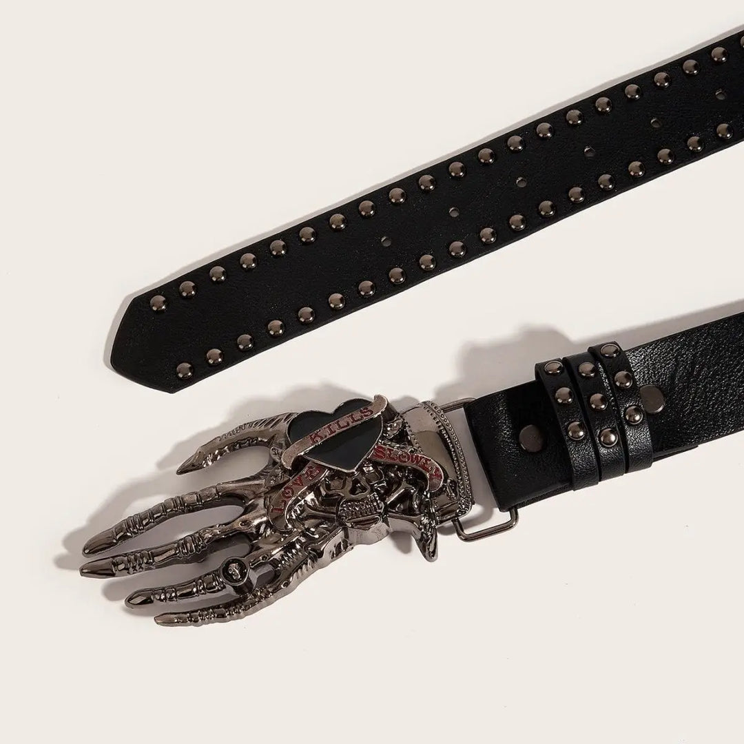 Skeleton Buckle Belt