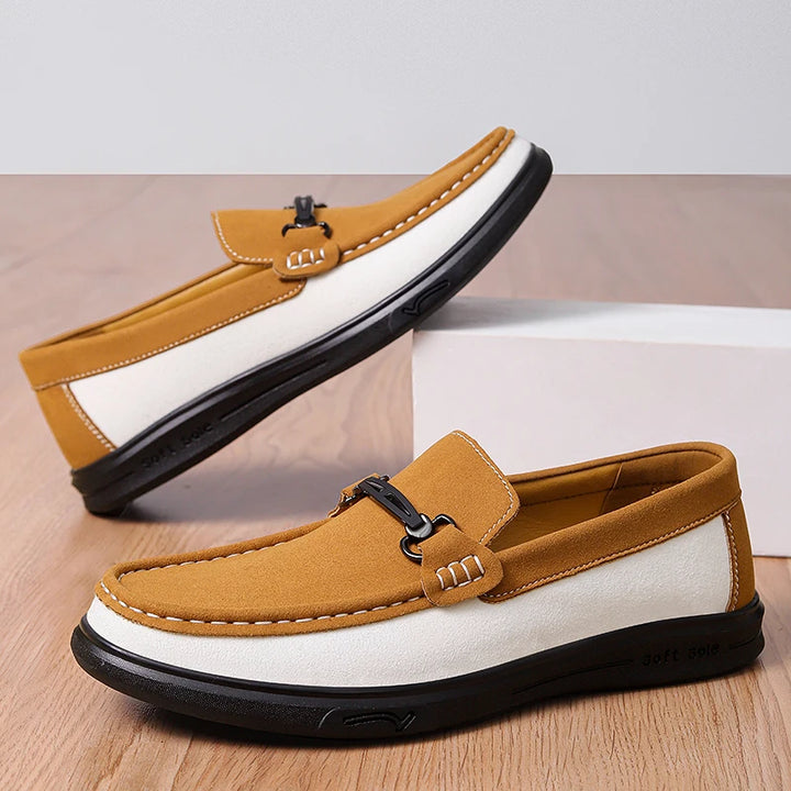 Harrison Cow Suede Bit Loafers