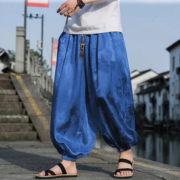 Eastern Jacquard Satin Joggers