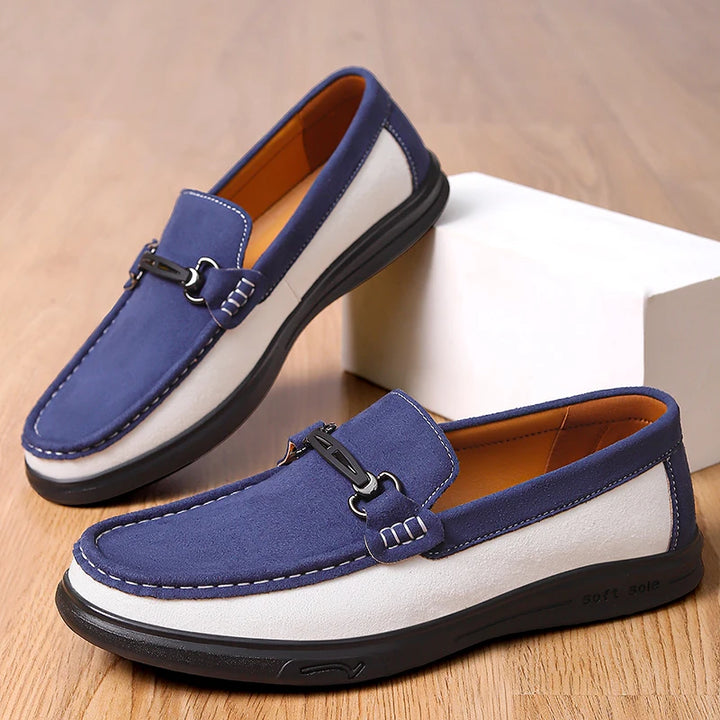 Harrison Cow Suede Bit Loafers