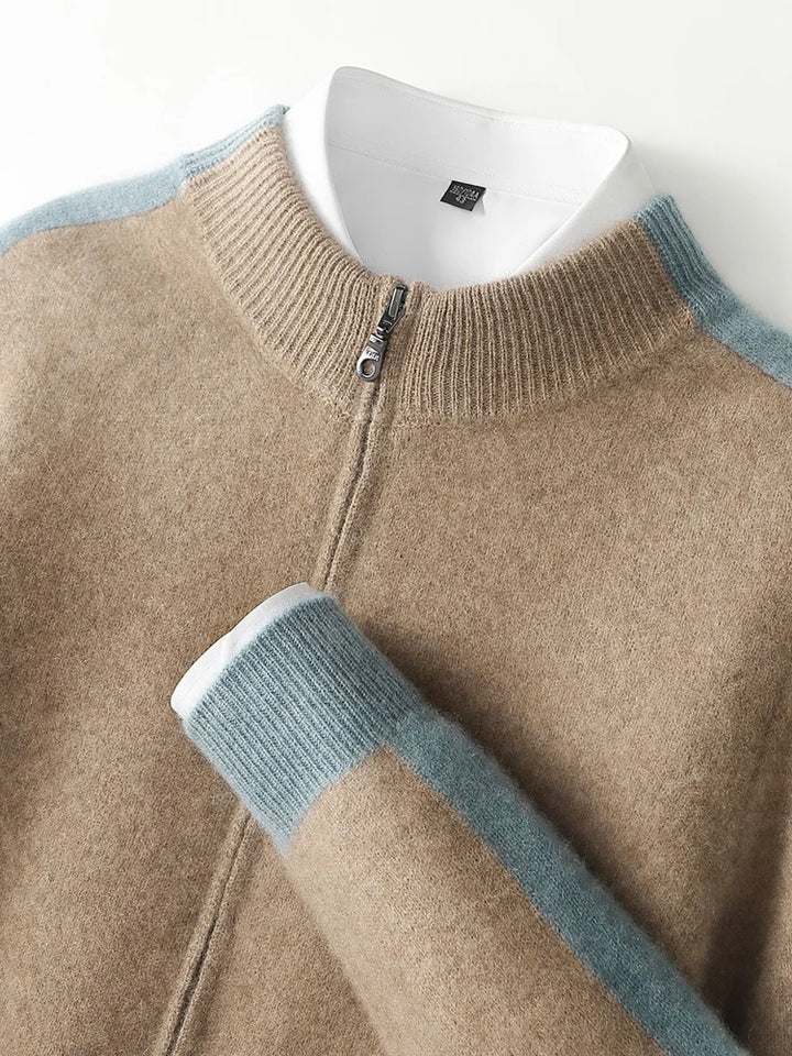 Alfonso Stripe Merino Cardigan