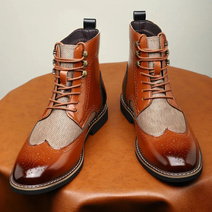 Harrington Brogue Lace-Up Boots