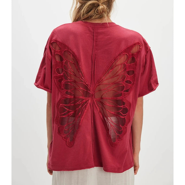 Nyra Cutout Butterfly Tee