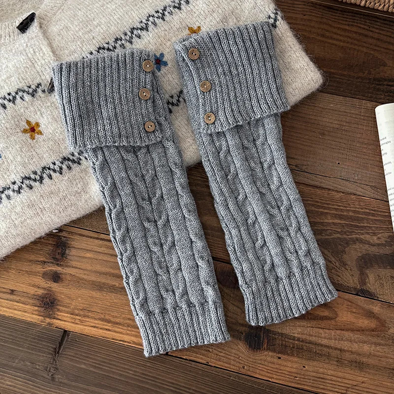 Althea Cable-Knit Leg Warmers