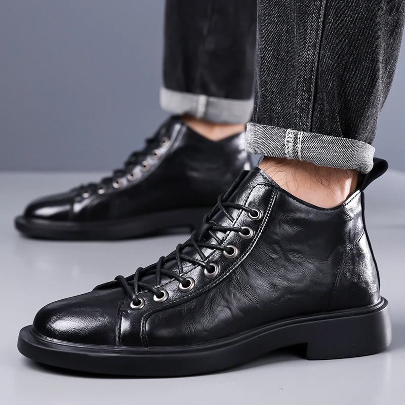 Bennett Leather Lace Boots