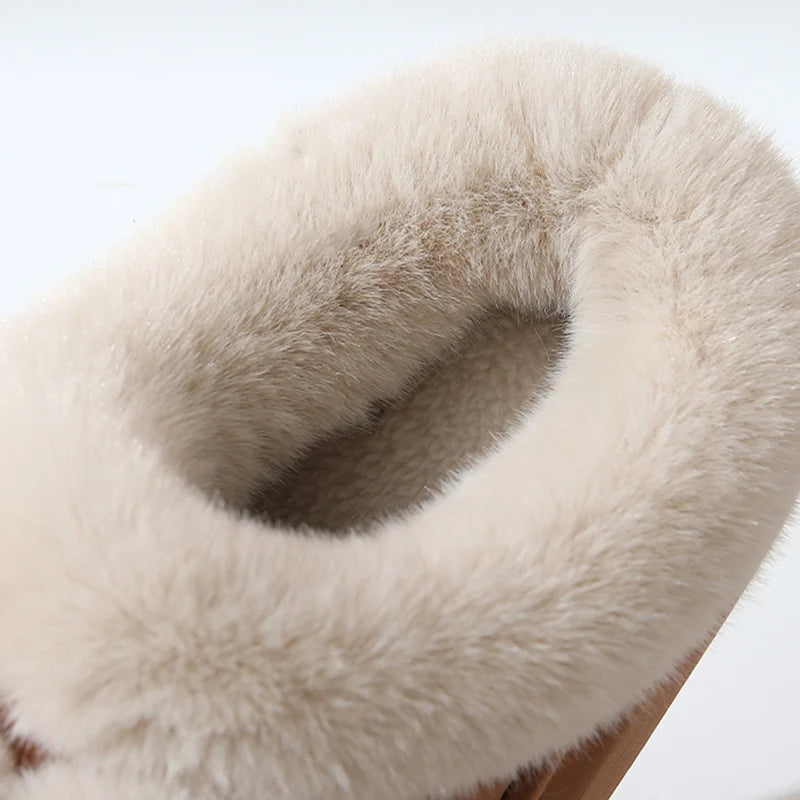 Aurora Bow Plush Slippers