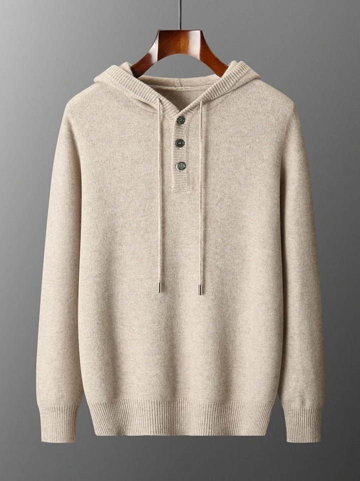 Elmwood Henley Merino Hoodie