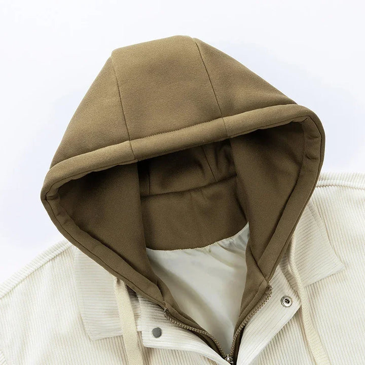 Angelo Corduroy Hooded Jacket