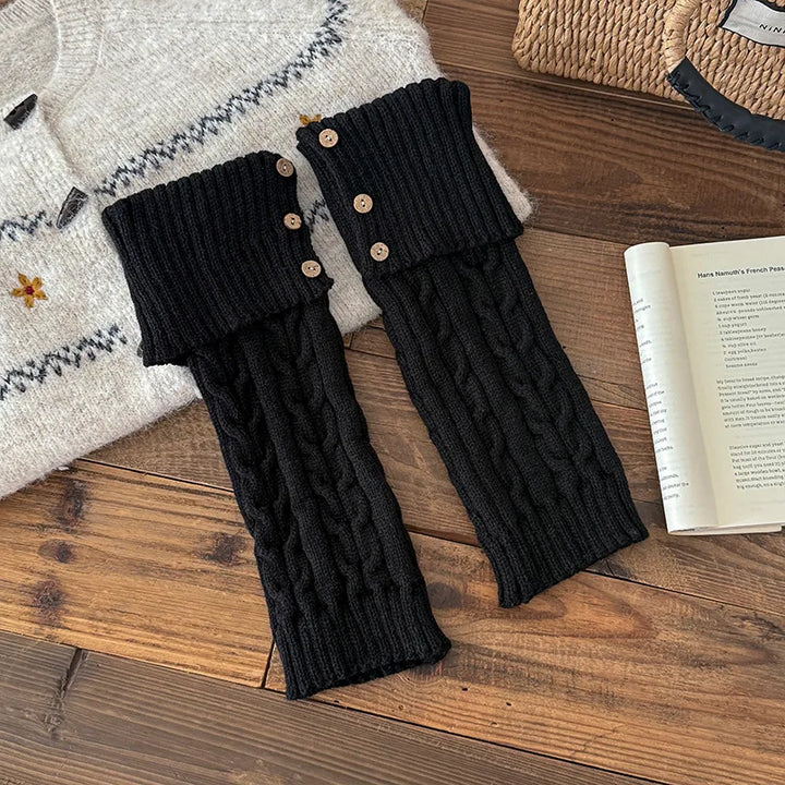 Althea Cable-Knit Leg Warmers