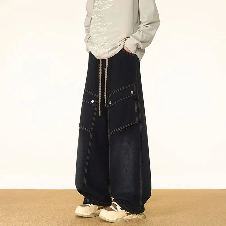 Rogue Washed Cargo Denim Pants