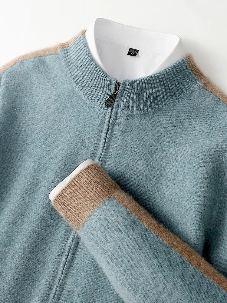 Alfonso Stripe Merino Cardigan