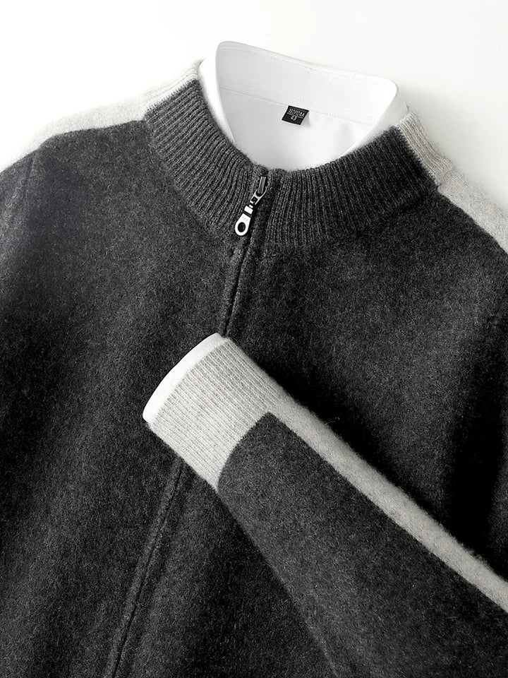 Alfonso Stripe Merino Cardigan