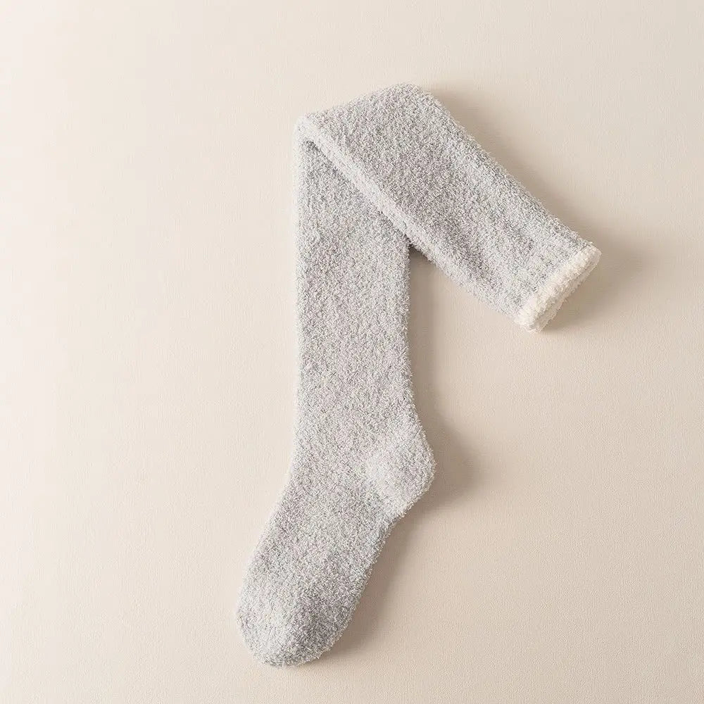 Serene Fuzzy Over-Knee Socks
