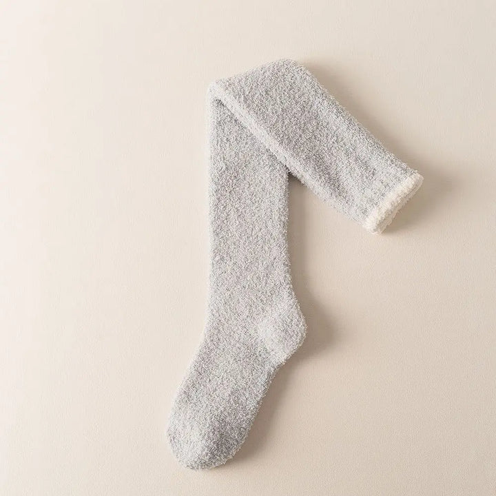 Serene Fuzzy Over-Knee Socks