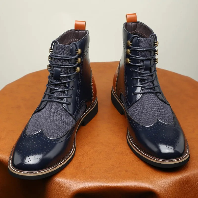 Harrington Brogue Lace-Up Boots