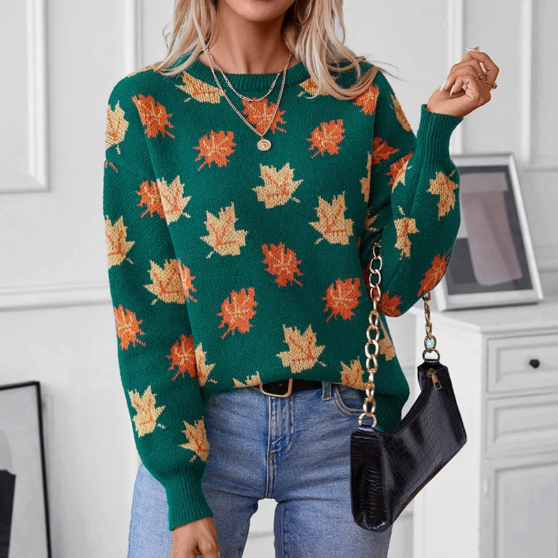 Angela Leaf Sweater