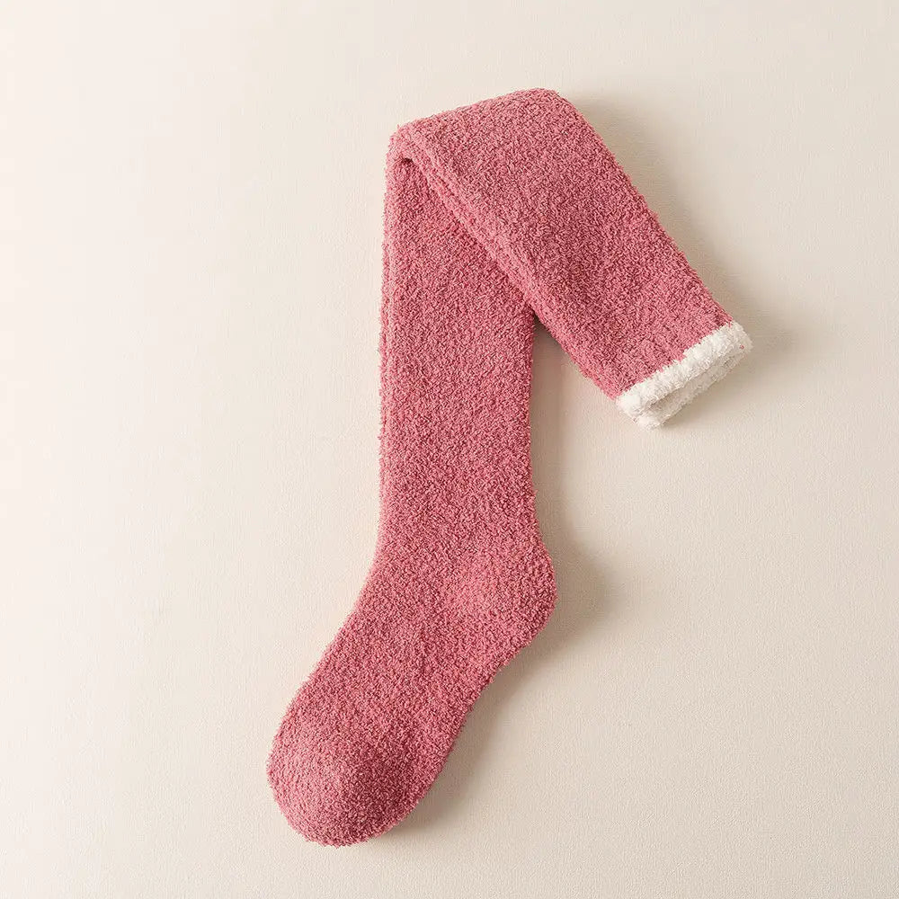 Serene Fuzzy Over-Knee Socks