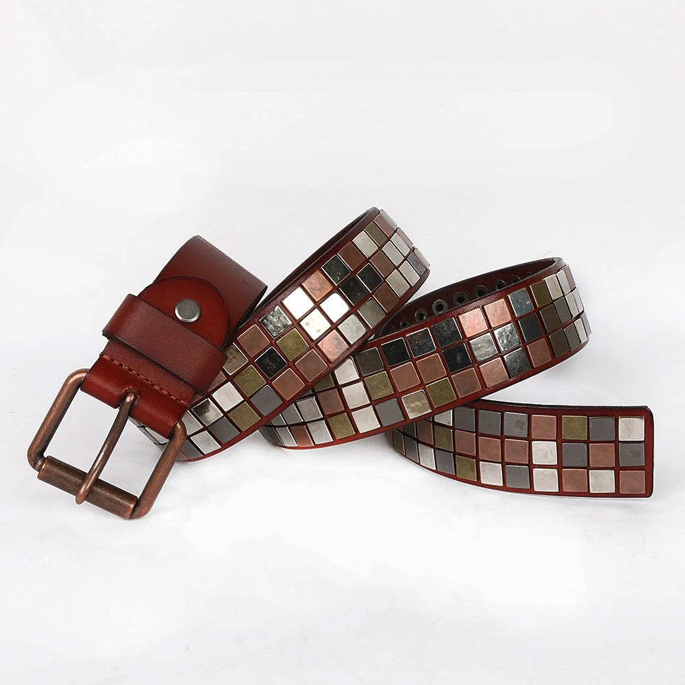 Gridlock Genuine Leather Belt