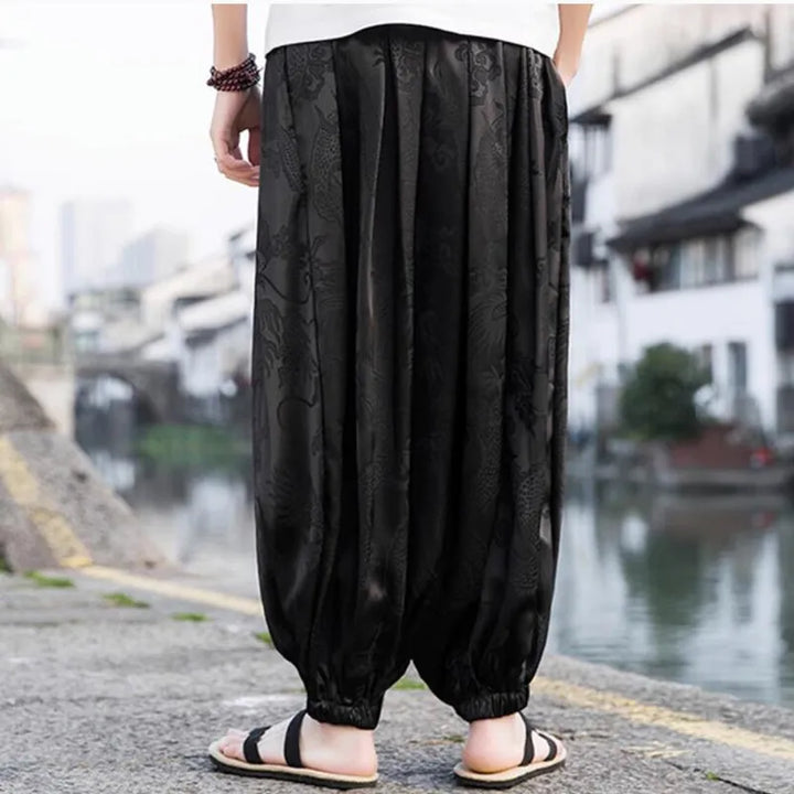 Eastern Jacquard Satin Joggers