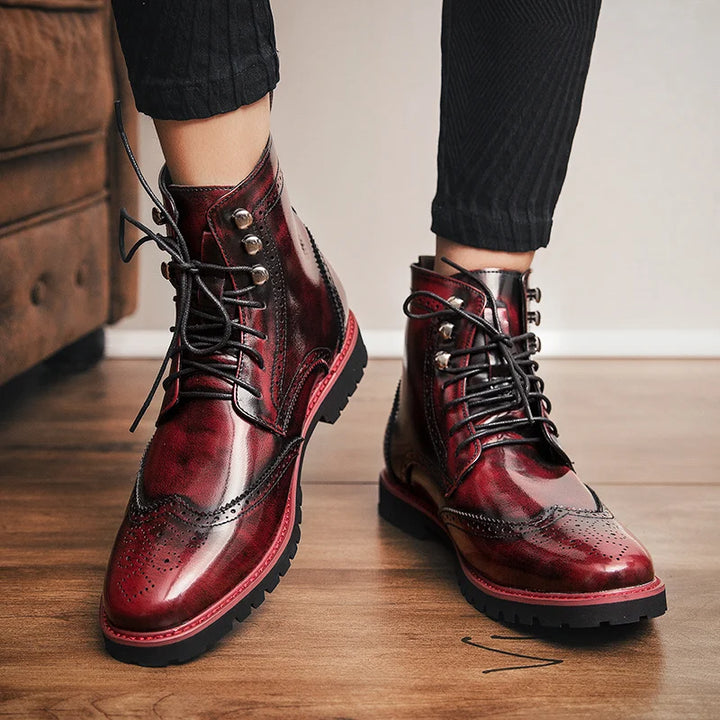 Northfield Brogue Lace Boots