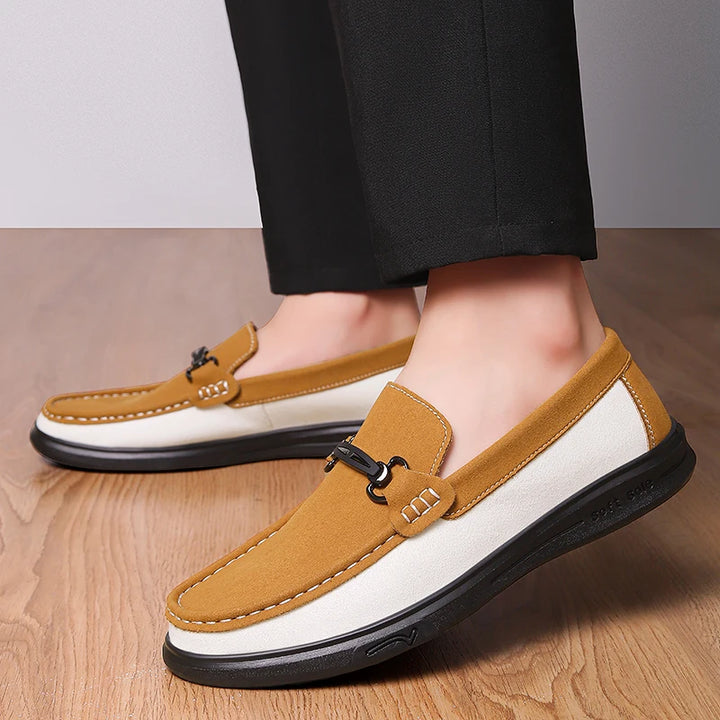 Harrison Cow Suede Bit Loafers