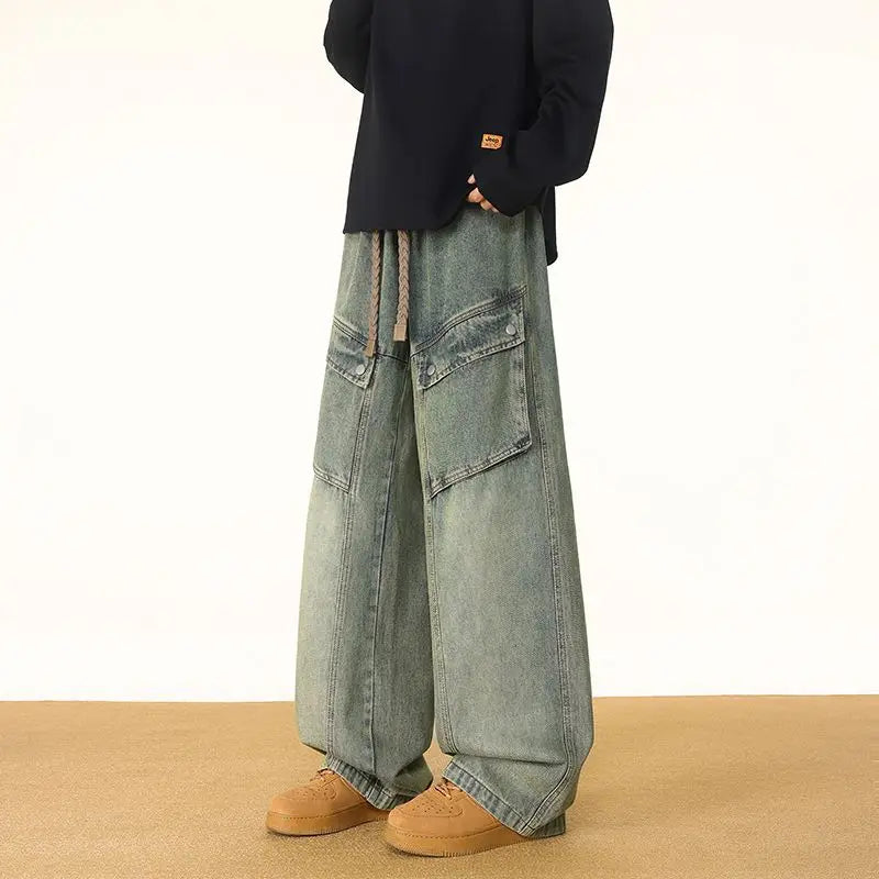 Rogue Washed Cargo Denim Pants