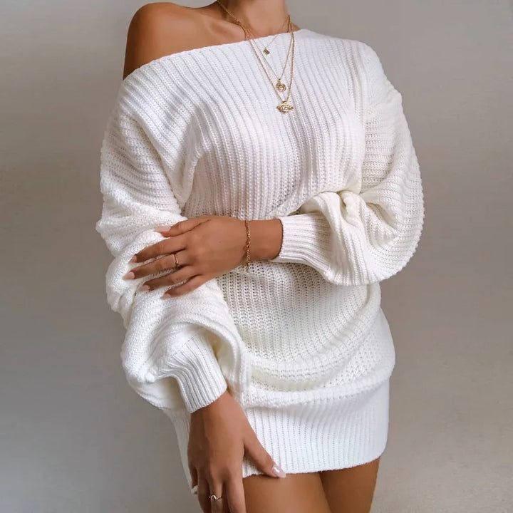 Aria Off-Shoulder Sweater Dress