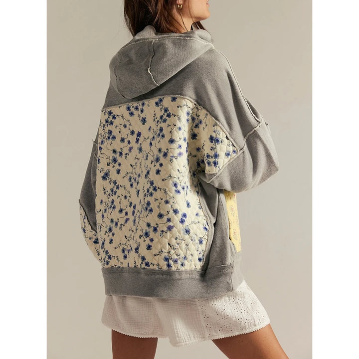 Willow Patchwork Quilted Hoodie