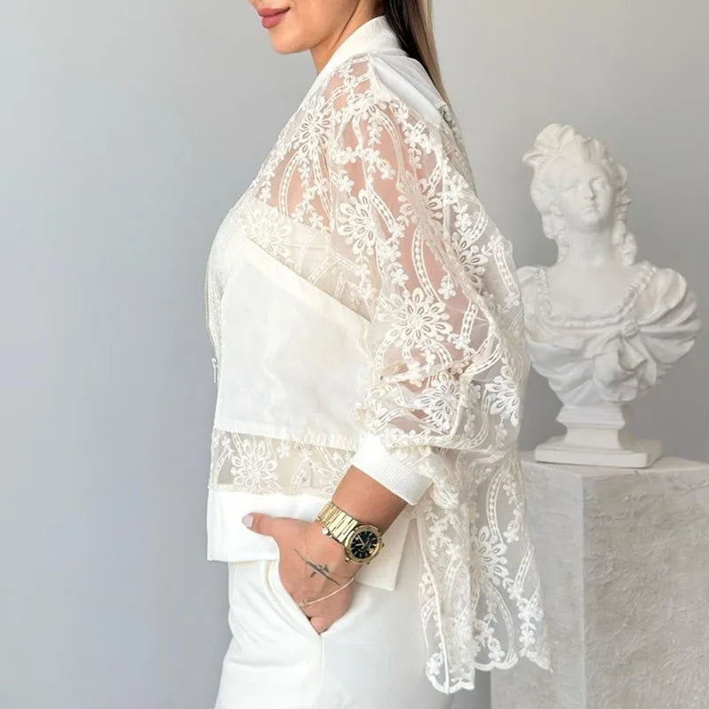 Aurelia Lace Embroidered Jacket