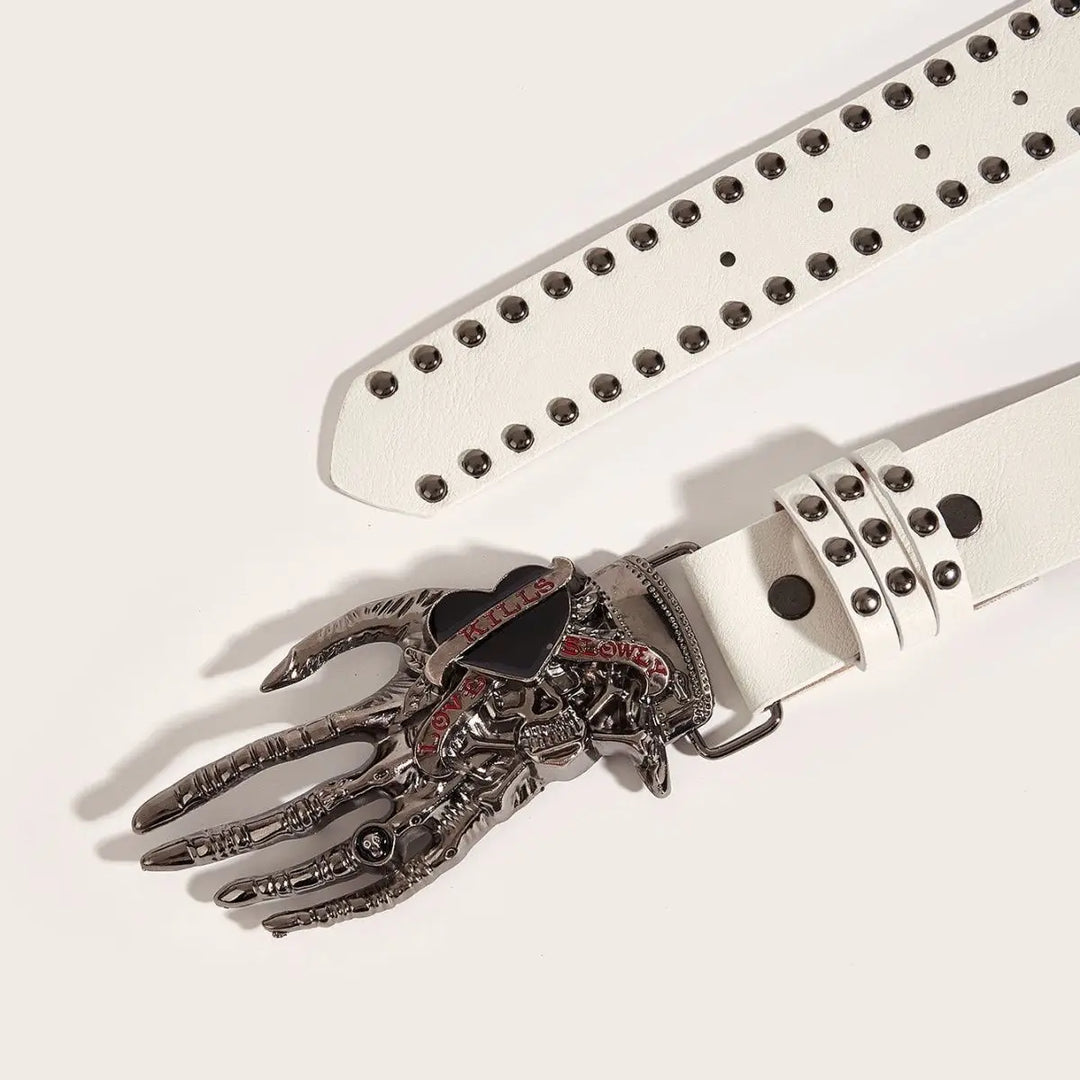 Skeleton Buckle Belt