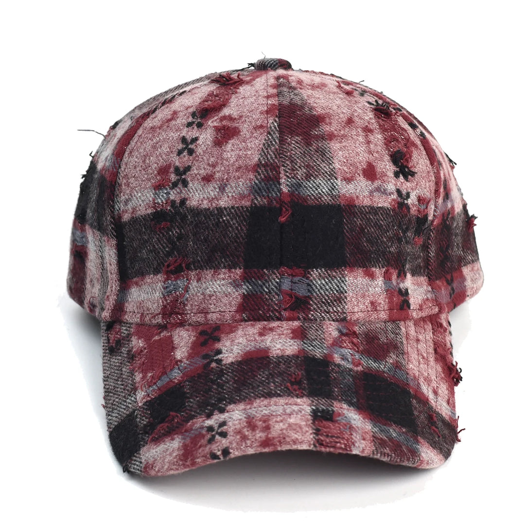 Rogue Plaid Distressed Hat