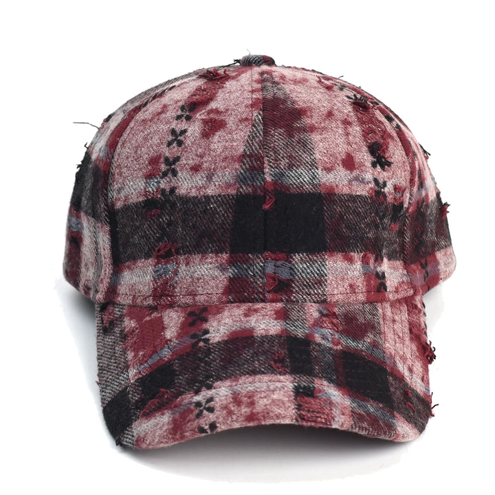 Rogue Plaid Distressed Hat