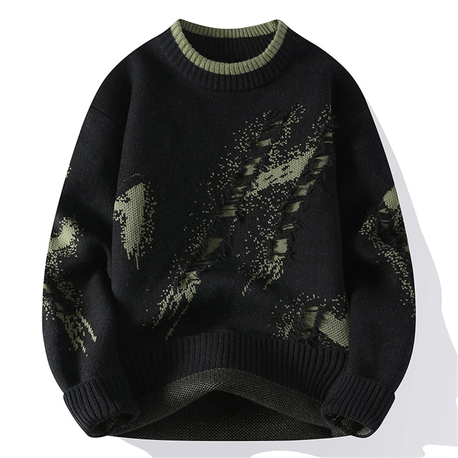 Layton Distressed Crewneck Sweater