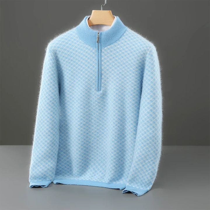 Ellis Merino Quarter-Zip Cardigan