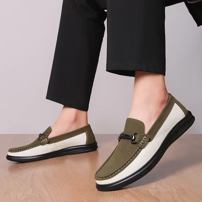 Harrison Cow Suede Bit Loafers