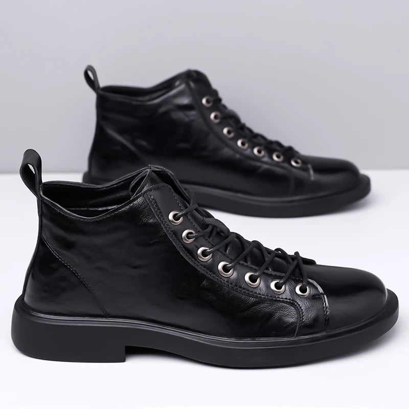 Bennett Leather Lace Boots