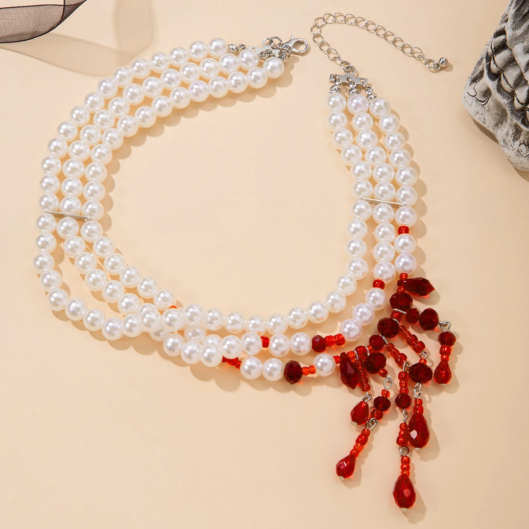 Scarlet Drop Necklace