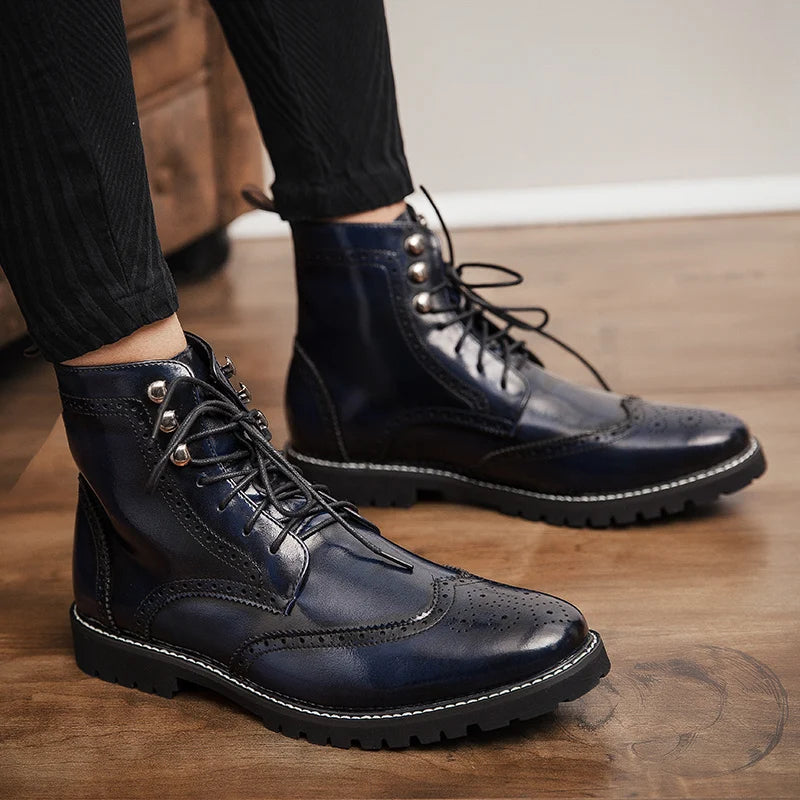 Northfield Brogue Lace Boots