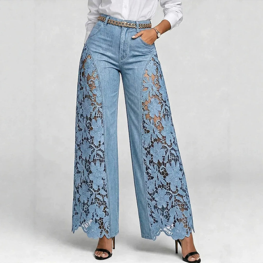 Harper Lace Panel Jeans