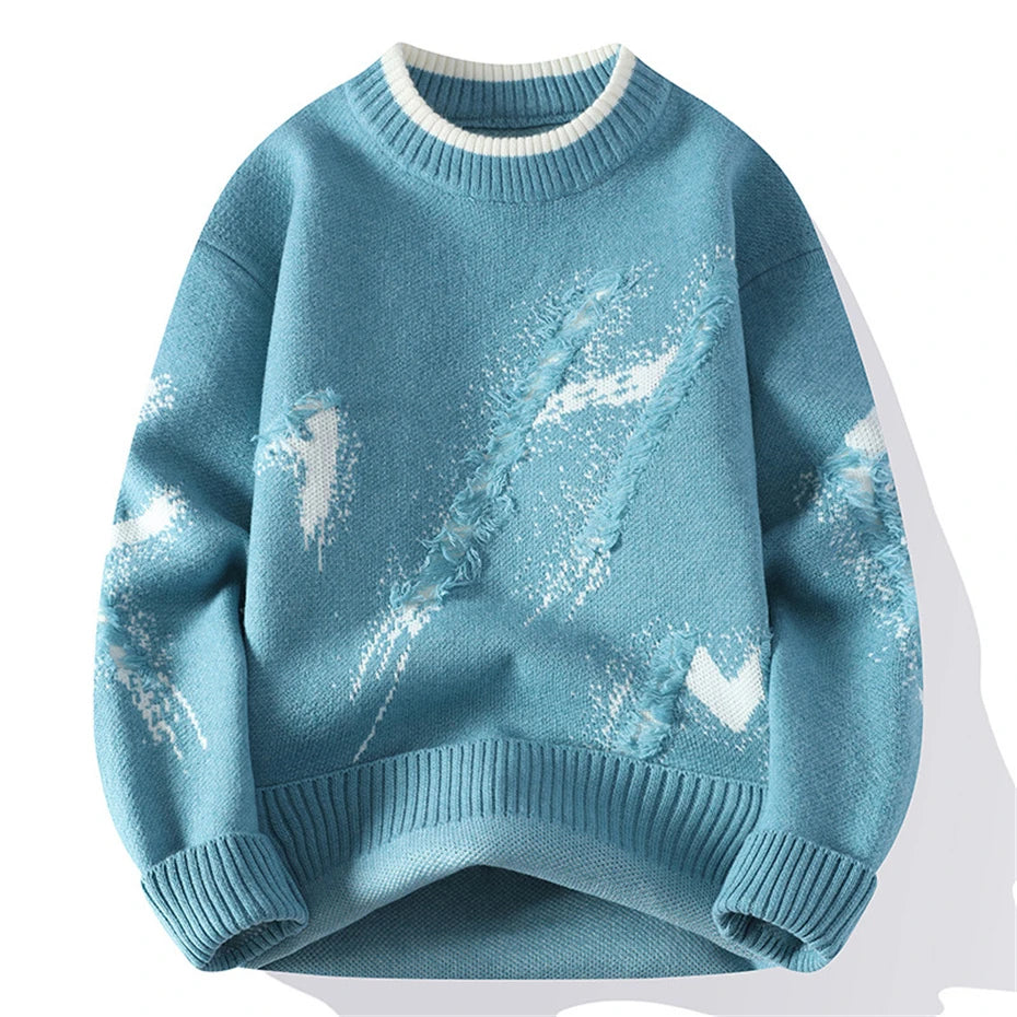 Layton Distressed Crewneck Sweater