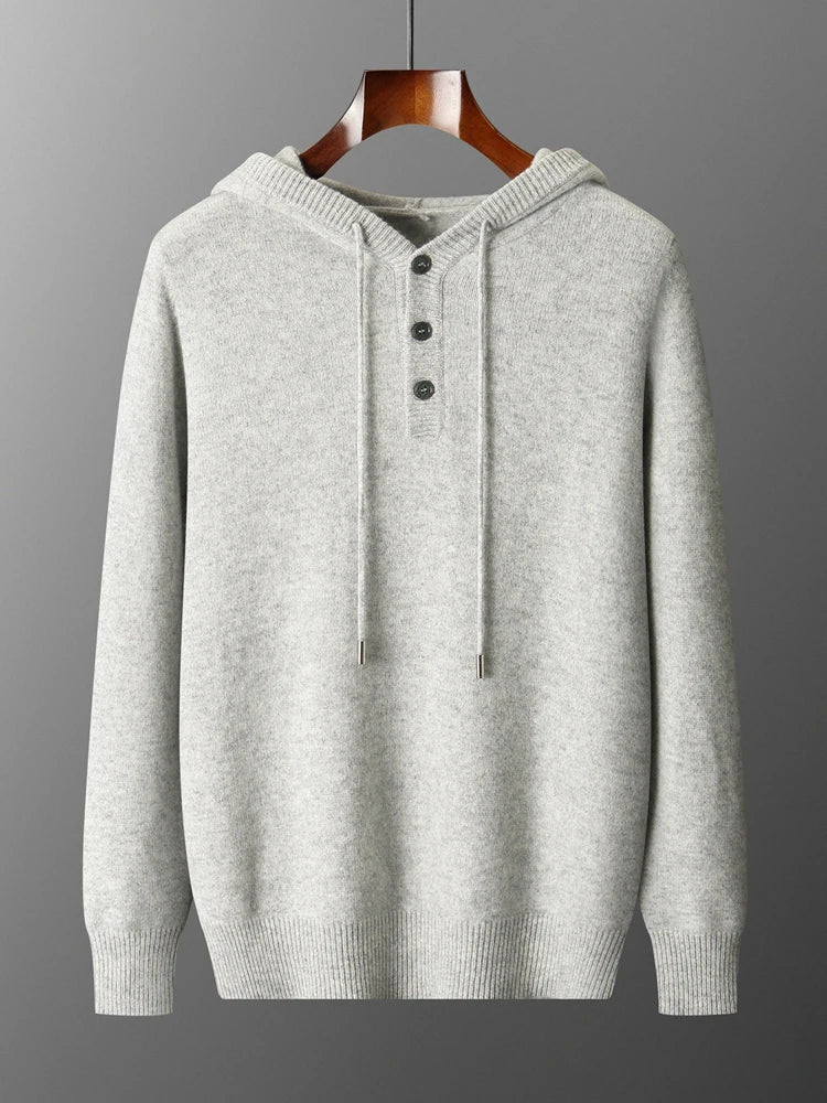Elmwood Henley Merino Hoodie