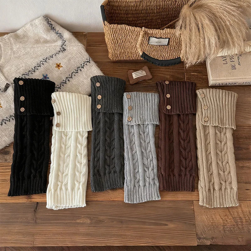 Althea Cable-Knit Leg Warmers