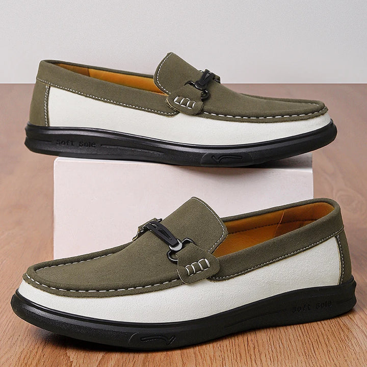 Harrison Cow Suede Bit Loafers
