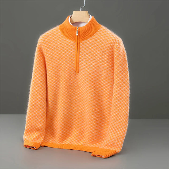 Ellis Merino Quarter-Zip Cardigan